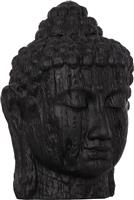 HomeMarkt Διακοσμητικό Δαπέδου XXL Κεφάλι Βούδα Μαύρο 90x90x100cm HM4385.01
