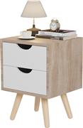 HomeMarkt Dinkl Κομοδίνο Ξύλινο Μπεζ 29.7x29.7x45cm HM2472.04