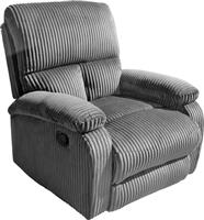 HomeMarkt Dioni Πολυθρόνα Relax Γκρι Ριγέ 85x90x100cm HM3296.11