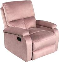 HomeMarkt Dioni Πολυθρόνα Relax Βελούδινη Ροζ 85x90x100cm HM3296.02