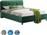 HomeMarkt Dolores Κρεβάτι Διπλό Επενδυμένο με Ύφασμα Κυπαρισσί με Τάβλες 150x200cm HM637.13