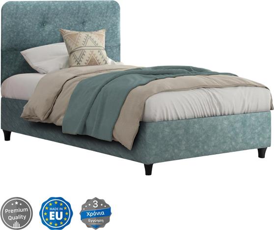 HomeMarkt Dolores Κρεβάτι Μονό Επενδυμένο με Ύφασμα Light Green 90x200cm HM649.27
