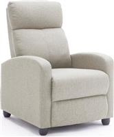 HomeMarkt Drosen Πολυθρόνα Relax με Υποπόδιο Μπεζ 68x80x93cm HM3299.03