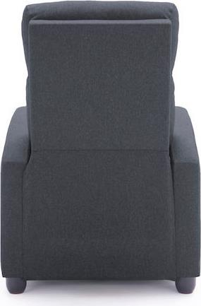 HomeMarkt Drosen Πολυθρόνα Relax με Υποπόδιο Γκρι 68x80x93cm HM3299.01