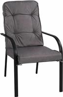HomeMarkt Endika Μεταλλική Γκρι με Μαξιλάρι 60x71x105cm HM5680.01