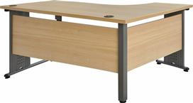 HomeMarkt Επαγγελματικό Γραφείο Valden Γωνιακό Οξιά 160x120x75cm HM2043.01L