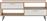 HomeMarkt Falcon Sonoma-Λευκό 120.5x35.5x51cm HM2291.02