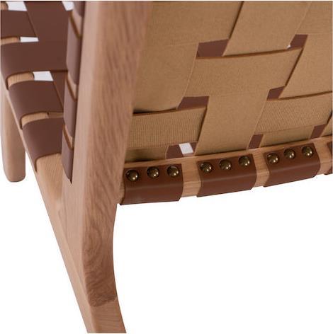 HomeMarkt Felipe Πολυθρόνα από Δερματίνη Καφέ 67x70x75cm HM9326.01