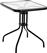 HomeMarkt Figo Μεταλλικό Τραπέζι για Μικρούς Εξωτερικούς Χώρους Μαύρο 60x60x70cm HM5035.03