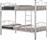 HomeMarkt Floor Κουκέτα Μεταλλική Λευκή 90x190cm HM328.02