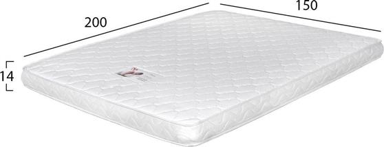 HomeMarkt Foam Διπλό Στρώμα Διπλής Όψης Roll Pack 150x200x15cm HM374.05 150x200cm