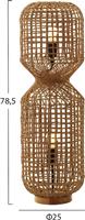 HomeMarkt Φωτιστικό Δαπέδου Υ78xΜ25cm με Ντουί για Λαμπτήρα E27 σε Καφέ Χρώμα HM4359