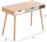 HomeMarkt Gae Γραφείο Ξύλινο Sonama-Γκρι-Λευκό-Μπεζ 110x50x76.5cm HM18292