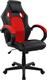 HomeMarkt Gaming Bucket Μαύρο PU-Κόκκινο Mesh 60x62x117cm HM1041.01
