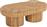 HomeMarkt Gatsby Οβάλ Τραπεζάκι Σαλονιού Rattan Χρώμα Φυσικό Μ110xΠ59xΥ39cm HM9870