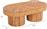 HomeMarkt Gatsby Οβάλ Τραπεζάκι Σαλονιού Rattan Χρώμα Φυσικό Μ110xΠ59xΥ39cm HM9870