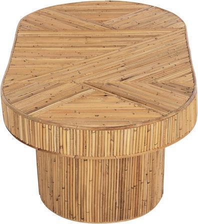 HomeMarkt Gatsby Οβάλ Τραπεζάκι Σαλονιού Rattan Χρώμα Φυσικό Μ110xΠ59xΥ39cm HM9870