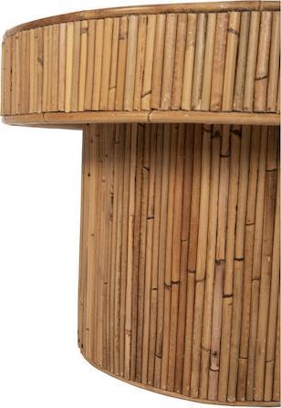 HomeMarkt Gatsby Οβάλ Τραπεζάκι Σαλονιού Rattan Χρώμα Φυσικό Μ110xΠ59xΥ39cm HM9870