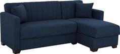 HomeMarkt Ghufran Γωνιακός Καναπές Κρεβάτι με Αναστρέψιμη Γωνία & Αποθηκευτικό Χώρο Μπλε 200x133cm HM3244.07
