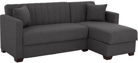 HomeMarkt Γωνιακός Καναπές Κρεβάτι με Αναστρέψιμη Γωνία Γκρι 200x133cm HM3244.03
