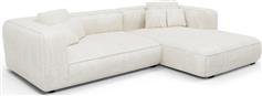 HomeMarkt Grace Γωνιακός Καναπές με Δεξιά Γωνία Λευκό 252x160cm HM3280.02R