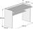 HomeMarkt Γραφείο Ξύλινο Sonoma-White 118x58x80cm HM9227.12