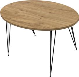 HomeMarkt Granit Οβάλ Τραπεζάκι Σαλονιού Ξύλινο Φυσικό Ξύλου Μ90xΠ50xΥ42cm HM18177.04