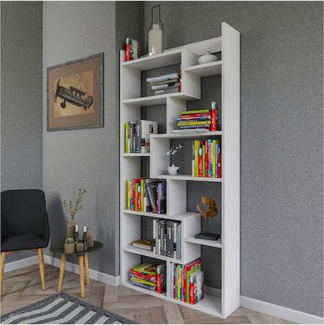HomeMarkt Gretel Βιβλιοθήκη Λευκό 90x22x182cm HM8865.01