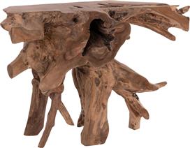 HomeMarkt Grimal Κονσόλα από Μασίφ Ξύλο Φυσικό Μ125xΠ46xΥ80cm HM18298