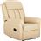 HomeMarkt Happer Πολυθρόνα Relax Massage με Υποπόδιο από Δερματίνη Εκρού 76x94x102cm HM9785.13