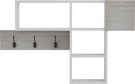 HomeMarkt Harlan Έπιπλο Εισόδου με Κρεμάστρα Λευκό 99.5x15x61cm HM8973.12