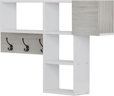 HomeMarkt Harlan Έπιπλο Εισόδου με Κρεμάστρα Λευκό 99.5x15x61cm HM8973.12