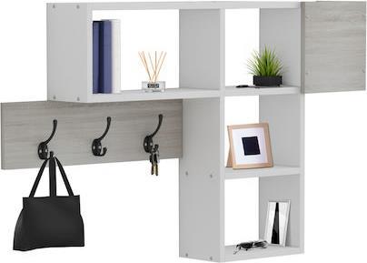 HomeMarkt Harlan Έπιπλο Εισόδου με Κρεμάστρα Λευκό 99.5x15x61cm HM8973.12