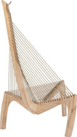 HomeMarkt Harp Πολυθρόνα Φυσικό 85x101.5x128cm HM9861