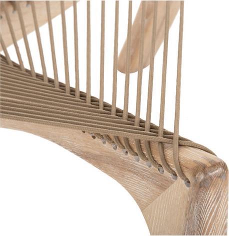 HomeMarkt Harp Πολυθρόνα Φυσικό 85x101.5x128cm HM9861