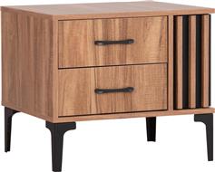 HomeMarkt Harry Κομοδίνο Ξύλινο Μπεζ 55x43x48cm HM2487.01