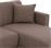 HomeMarkt HM3244.02 Γωνιακός Καναπές Κρεβάτι με Αναστρέψιμη Γωνία Καφέ 200x133cm