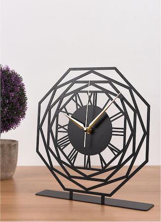 HomeMarkt HM7468.01 Μεταλλικό Μαύρο Επιτραπέζιο 25x23cm