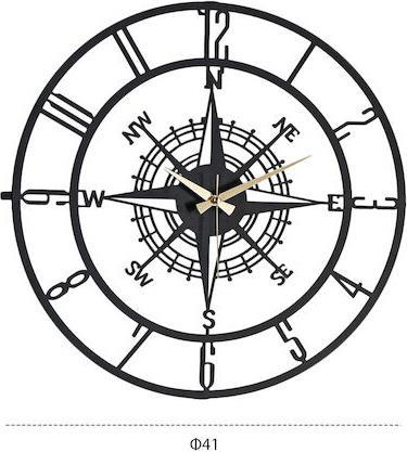 HomeMarkt HM7637.01 Μεταλλικό Μαύρο 41cm