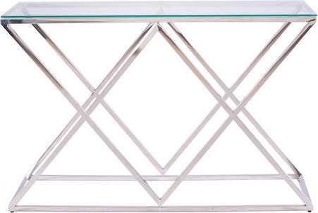 HomeMarkt Holland Μεταλλική με Γυαλί 120x40x78cm HM8622.01