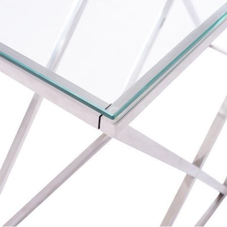 HomeMarkt Holland Μεταλλική με Γυαλί 120x40x78cm HM8622.01