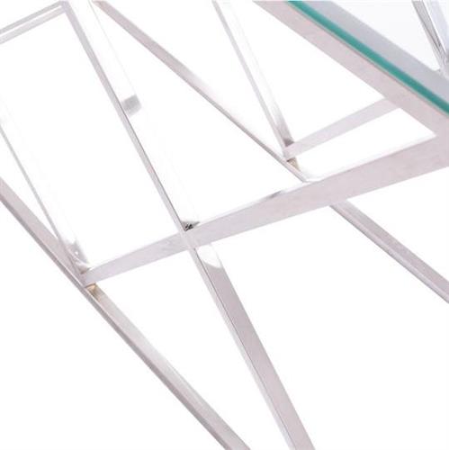 HomeMarkt Holland Μεταλλική με Γυαλί 120x40x78cm HM8622.01