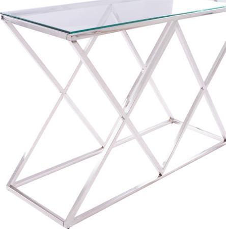 HomeMarkt Holland Μεταλλική με Γυαλί 120x40x78cm HM8622.01