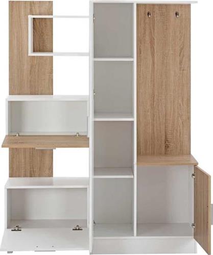 HomeMarkt Iliana με Καθρέπτη Λευκό-Sonoma 125.5x37.5x166.5cm HM2265