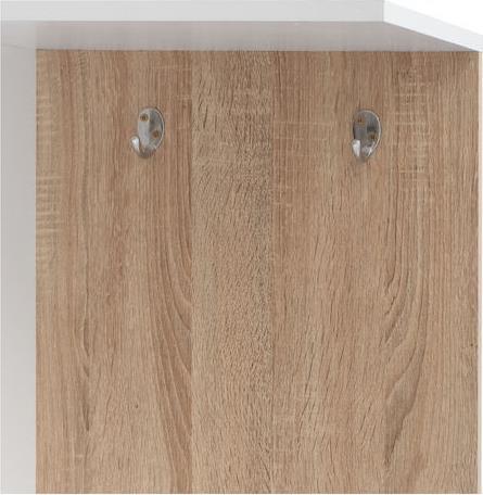 HomeMarkt Iliana με Καθρέπτη Λευκό-Sonoma 125.5x37.5x166.5cm HM2265