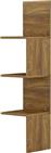 HomeMarkt Illusion Γωνιακό Ράφι Τοίχου Φυσικό 25x25x105.4cm HM8935.11