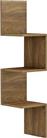 HomeMarkt Illusion Γωνιακό Ράφι Τοίχου Φυσικό 25x25x105.4cm HM8935.11
