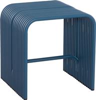 HomeMarkt Intrepid Σκαμπό Σαλονιού Μεταλλικό Μπλε 40x38x42.5cm HM6325.08