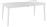 HomeMarkt Jerom Τραπέζι Εξωτερικού Χώρου Αλουμινίου Λευκό 180x90x74cm HM6058.01