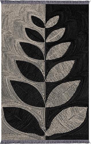 HomeMarkt Josiane Χαλί με Κρόσια Μπεζ-Μαύρο 160x230cm HM7675.40